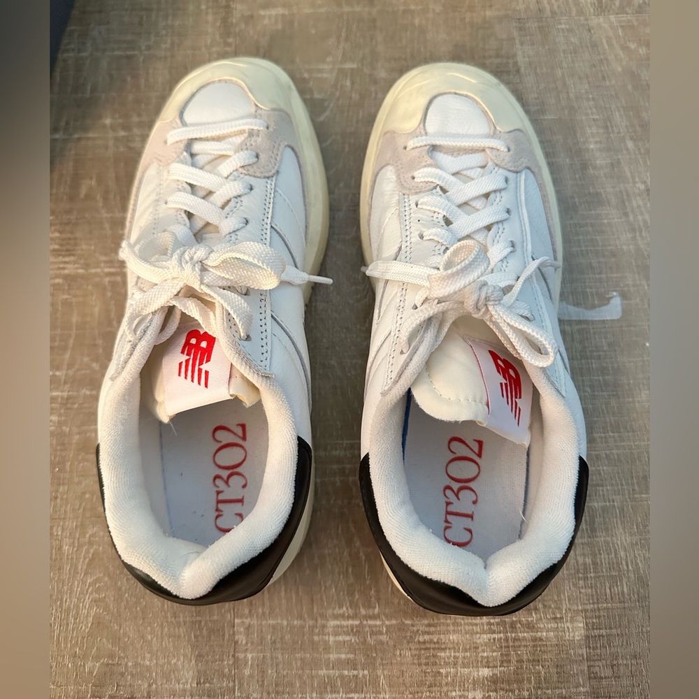 New Balance White and Black Men's Sneakers